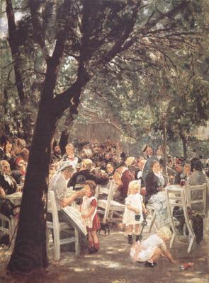 Max Liebermann Beer Garden in Munich (nn02) Spain oil painting art